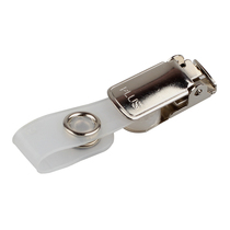 Flip Metal Document Clip Iron Clamshell Clip Chest Card Clip Two Special Will Use Clip Exhibition Clip