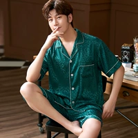 Зеленые шорты, короткий рукав