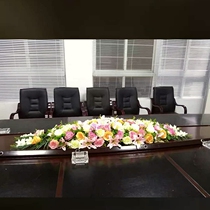 Simulation table flower table silk flower conference table business flower long office table flower fake flower table flower flower arrangement set