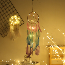 Star lighting net red girl room decoration Dream catcher girl bedroom DIY creative hanging decoration Forest decoration