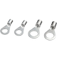 Round cold-pressed terminal European style wire lug