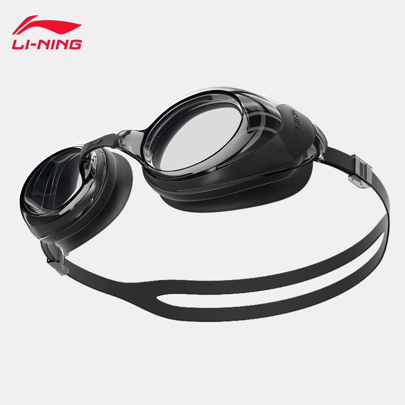 Li Ning swimming goggles waterproof and anti-fog high-definition myopia male and female large frame swimming glasses adult children diving swimming equipment