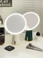 Жемчужное белое+ретро зеленое зеркало макияжа