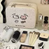 Милая косметичка, портативная вместительная и большая сумка через плечо для путешествий, брендовая сумка-органайзер