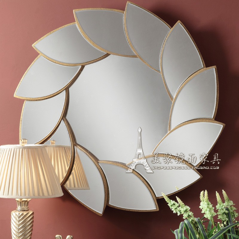 American country style sunglasses golden porch decorative mirror side mirror makeup mirror wall decoration hanging mirror mirror custom