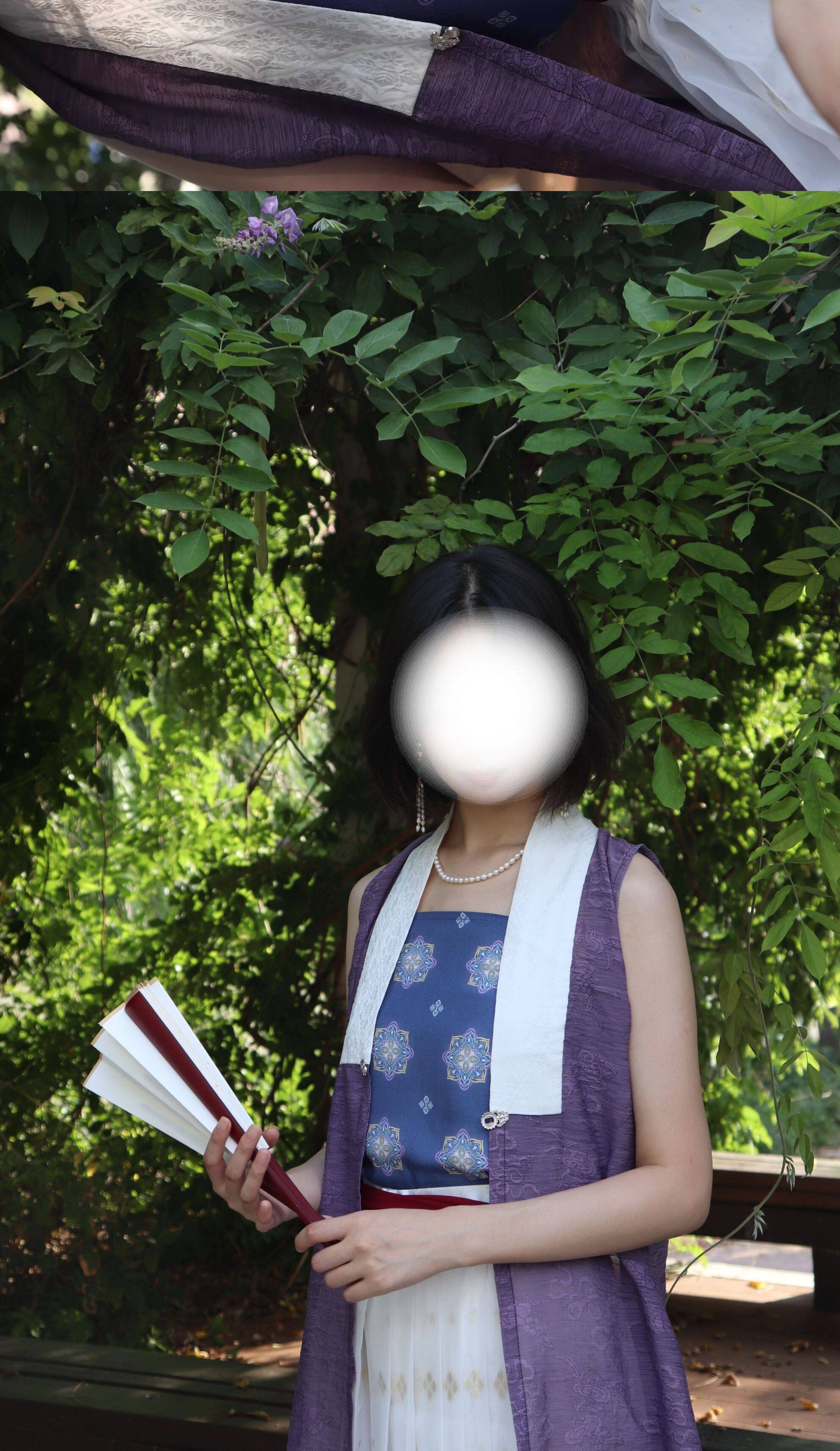 汉服上装 裳裳者华 南风 仿花山墓三角褶宋抹日常改良提花棉吊带夏汉服内搭