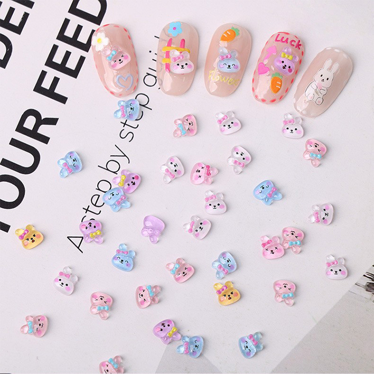 New Cartoon Mini ins Sesame Street Frog Playful White Rabbit Cute Resin DIY Nail Art Accessories New Cartoon Mini ins Sesame Street Frog Playful White Rabbit Cute Resin DIY Nail Art Accessories