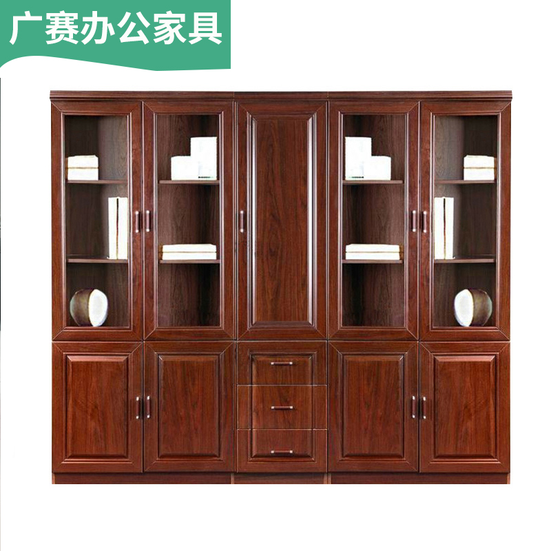 Office furniture file cabinet wooden office bookcase paint paste solid wood skin data cabinet floor cabinet file cabinet