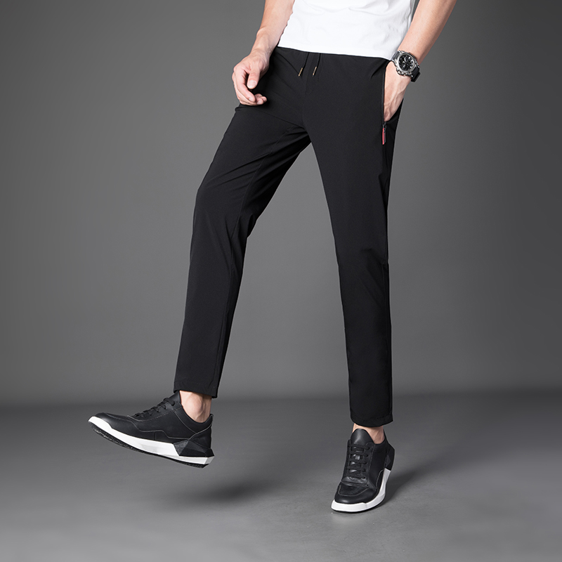 Mùa hè quần mỏng của nam giới Hàn Quốc phiên bản của xu hướng quần âu mỏng loose-fitting sweatpants răng thẳng