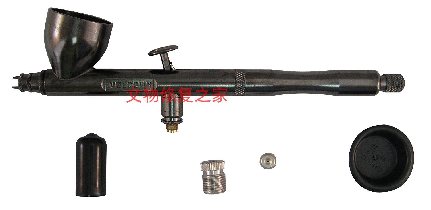 陶瓷文物修复作色专用美国伯爵叛逆者badger R1V双动喷笔0.21mm