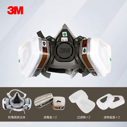 Cultural relics restoration professional protection 3M Anti-gas mask mask 6200 Anti-toxic gas anti-industrial dust