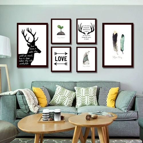 Креативный комплект, настенная фоторамка, фотография, диван