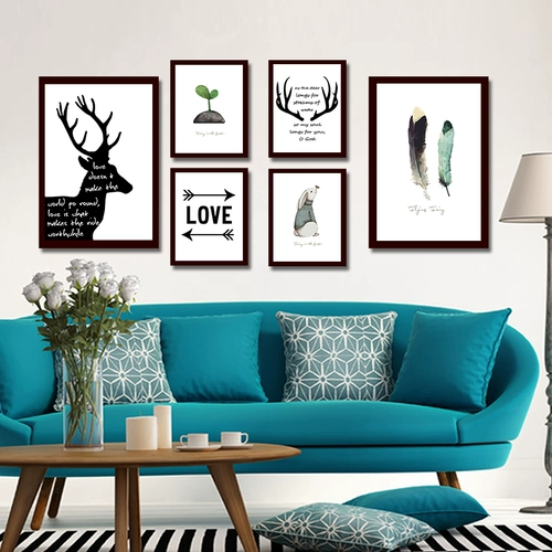 Креативный комплект, настенная фоторамка, фотография, диван
