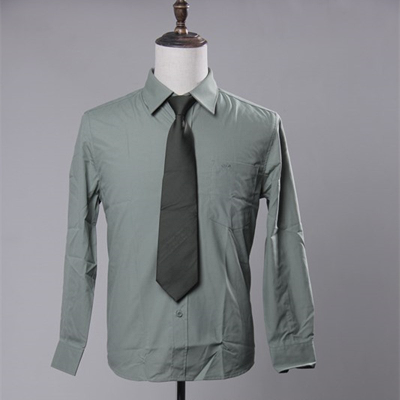 No-Iron Long-Sleeved Casual Light Green Undershirt for Spring and Autumn Wear, Long-Sleeved Light Green Undershirt Shirt, Quick-Drying