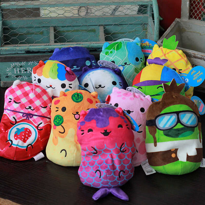 Bright and Cute, Filled with Lots of Pellets, Easy to Knead, and Feels Good in the Hand, Cat and Pickle Plush Toys