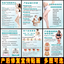 Hospital Postnatal Recovery Center Diagnosis And Treatment Project Advertisement Picture Pelvic Floor Muscle Repair Function Principle Benefits Poster Hung Painting