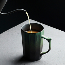 Polaroid fish mug with lid spoon (multi-sided cup)Vintage ceramic water cup Creative milk coffee cup