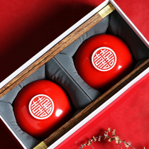 Polaroid fish wedding ceramic happy bowl A pair of wedding gifts Gift pair of bowls personality to send friends newlywed gifts