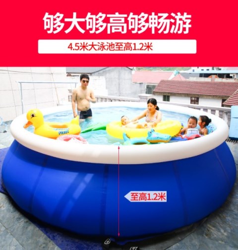 Trung bình trẻ nhỏ bé ngoài trời hồ bơi lớn búp bê ngoài trời đệm không khí lớn tròn bơm hơi - Bể bơi / trò chơi Paddle bể bơi phao 2m1