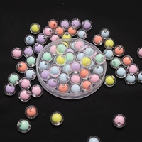 Коробка 12 мм внутренней цветной шариковой жемчуг [около 58 штук] Линия силы подачи смешанного цвета