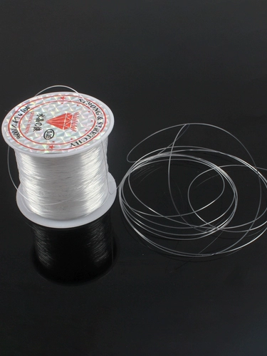 Эластичная леска ручной работы, плетеное кольцо, прозрачные шелковые нитки