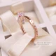 Chính hãng Pandora Pandora Rose Gold Logo Love Ring Female Index Finger Ring Tính cách Stack 187133