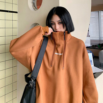 How Mo vintage2021 year new sweater female spring and autumn thin loose design sense niche coat tide ins