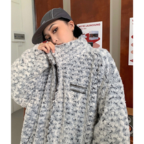 How to foam oversize cotton clothes Women 2021 New design senses small crowdcotton clothes flowers plush jacket boomer cool