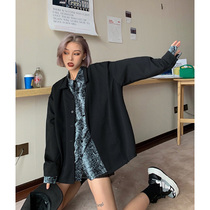 How Mo 2021 New Year Snake Design Fake Two Stacked Top Female Design Sense Small Joker Shirt