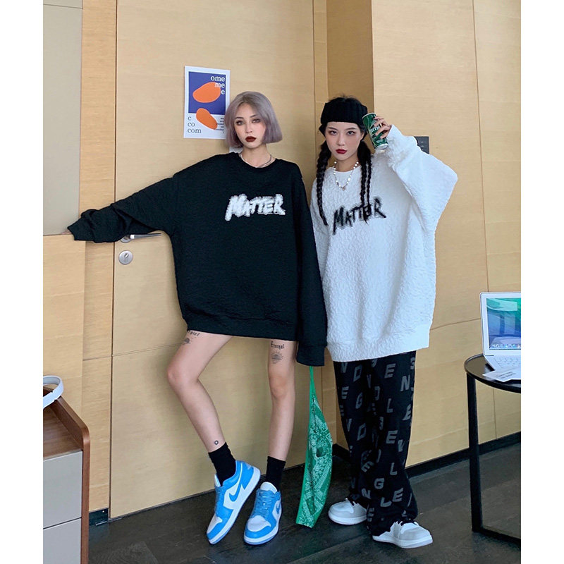 How to foam oversize sweater women long sleeve Autumn Spring and Autumn thin loose Tide brand early autumn coat tide ins