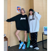 How Foam Oversize Sweatshirt Woman Long Sleeve 2022 Spring New Thin Loose Tide Card Blouses