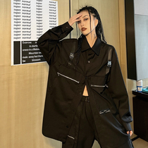 How To Foam Chic Port Wind Casual Suit Women Design Feel Shirt Jacket Loose Casual Pants Two Sets of pins