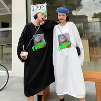 How to foam oversize lazy long letter sweater women autumn 2021 New loose top