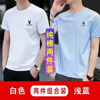 Белый + голубой 001