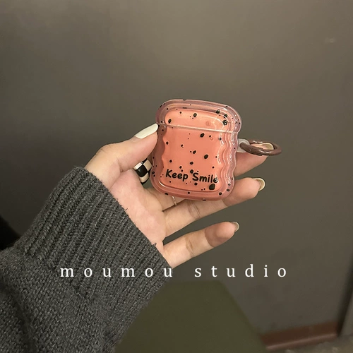 Moumou Studio Apple Bluetooth Беспроводные наушники устанавливают позитивную энергию Airpods2 защитный корпус Девушка