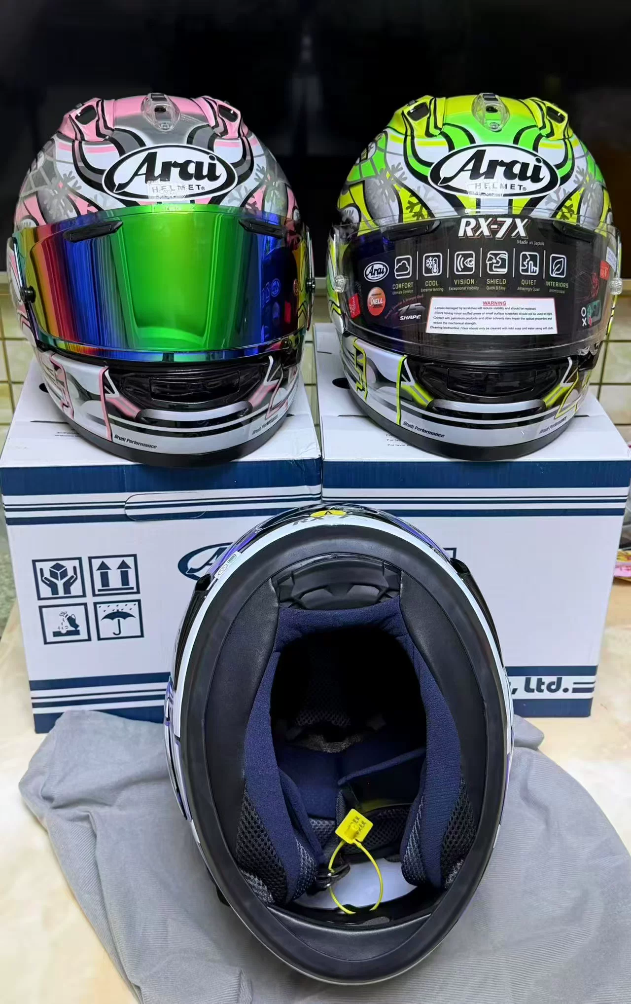Шлем для мотоциклистов Arai Rx7x Pink Fong He Trip, безопасность, мужской и женский, универсальный для всех сезонов