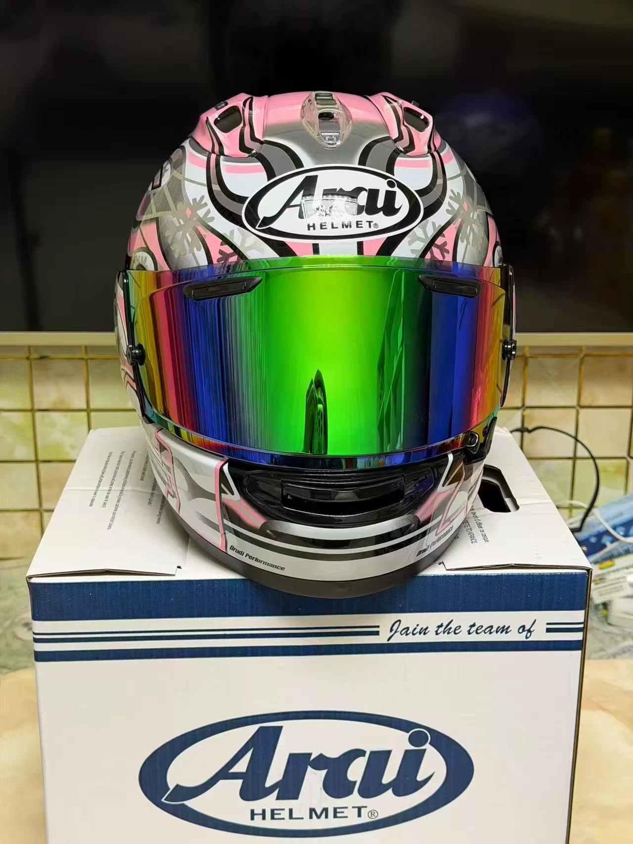 Шлем для мотоциклистов Arai Rx7x Pink Fong He Trip, безопасность, мужской и женский, универсальный для всех сезонов
