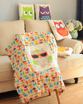 Pure cotton Korean version owl pillow quilt car air conditioner quilt office lunch break quilt pillow blanket
