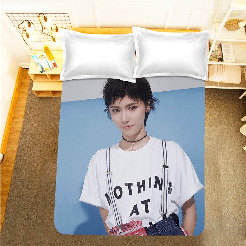 Beauty Outcomes Bed Sheets Quilt Cover Pillowcase Sexy Star Perimeter Diy Mansion Sleeping Bed Goods Students Dorm Room Single