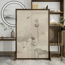 New Chinese Screen Partition Living Room Bedroom Shelter shelter Home entry Xuanguan Office Mobile solid wood seat screen Customized