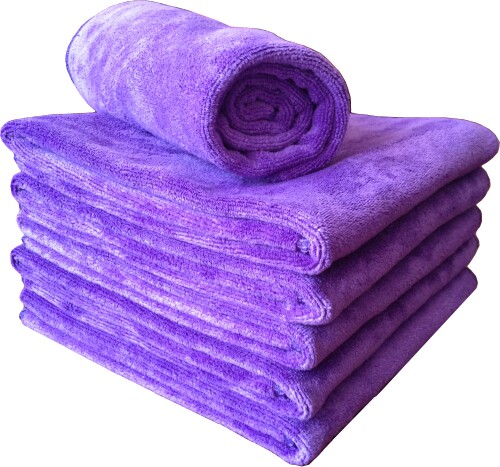 Double-sided brushed car wash small towel square household car towel absorbs water soft does not shed hair thickened car towel