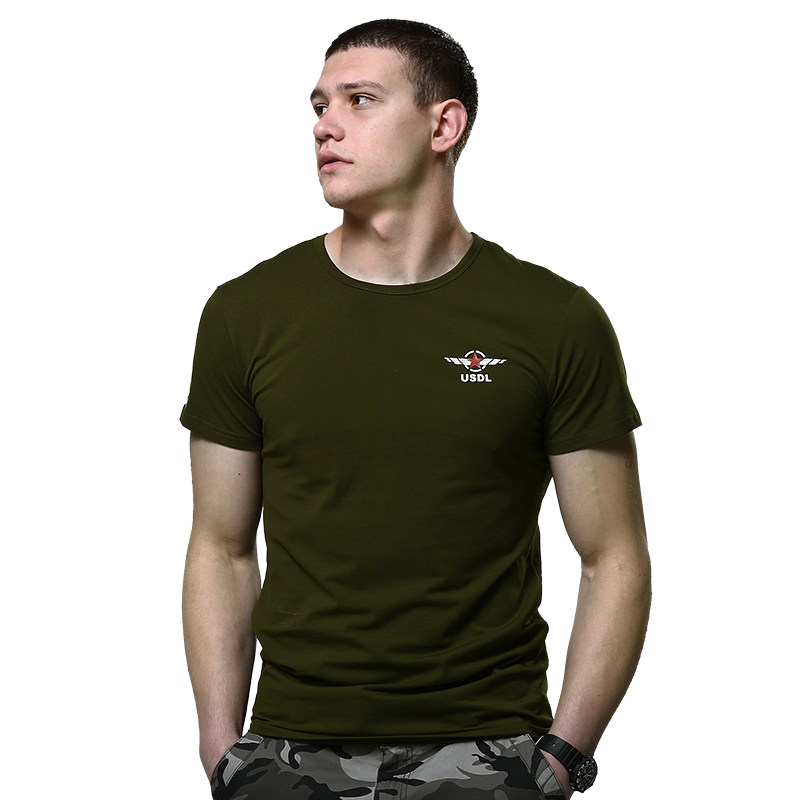 CQB players are born cotton short sleeve T-shirts men outdoor sports fit, high strength, new products