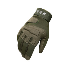 CQB player born outdoor tactical gloves Male full finger special forces non-slip black hawk gloves anti-cut fighting riding