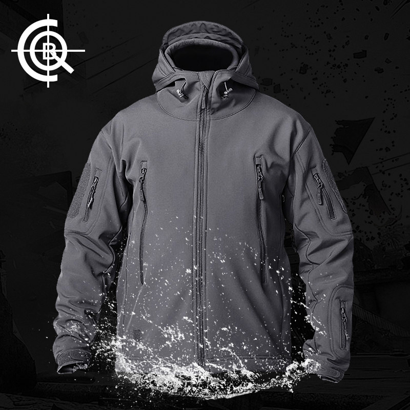 CQB Outdoor Climbing Suit Male size Sizes Single Piece Garnter Jacket Camouflate Shark Pitad Soft Shell Clothing