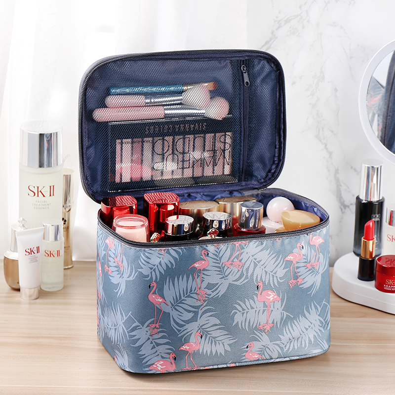 King size makeup bag portable large capacity storage bag wash skin care products bag carry-on tarp ins wind super fire