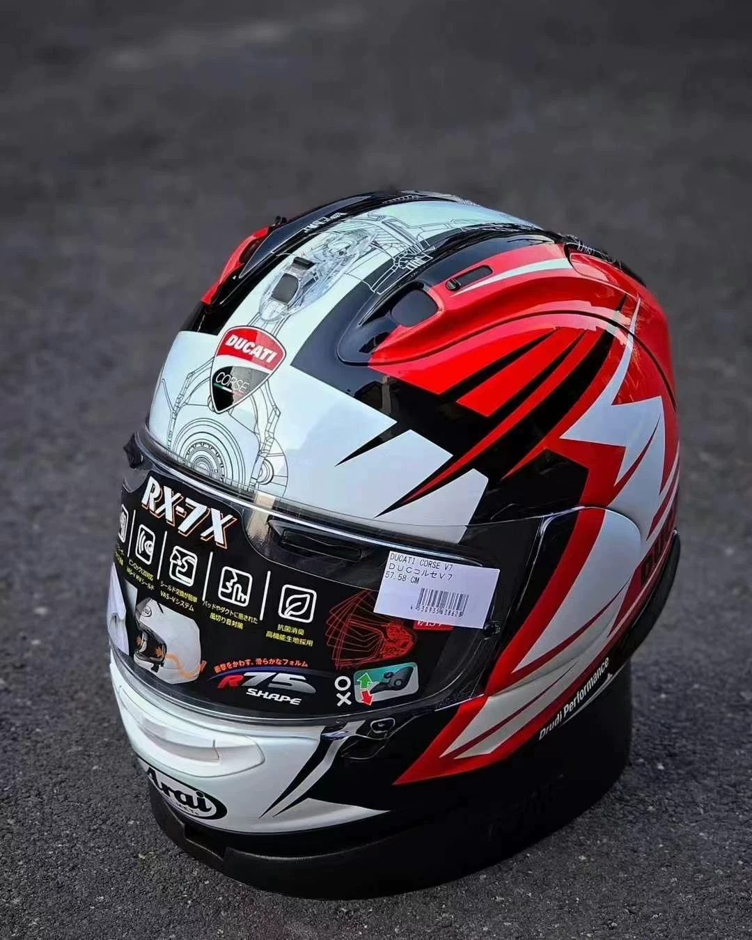 Шлем ARAI RX7X Ducati Corse V3 V5 V6 V7 V8 SRC полный шлем и полушлем
