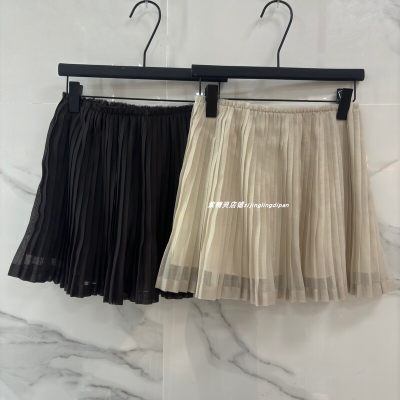 Blogger's Style, Fashionable French Fairy-Like Pure Desire Pleated Skirt for Women, Elastic Waist, Slimming A-Line Versatile Short Skirt Blogger's Style, Fashionable French Fairy-Like Pure Desire Pleated Skirt for Women, Elastic Waist, Slimming A-Line Versatile Short Skirt
