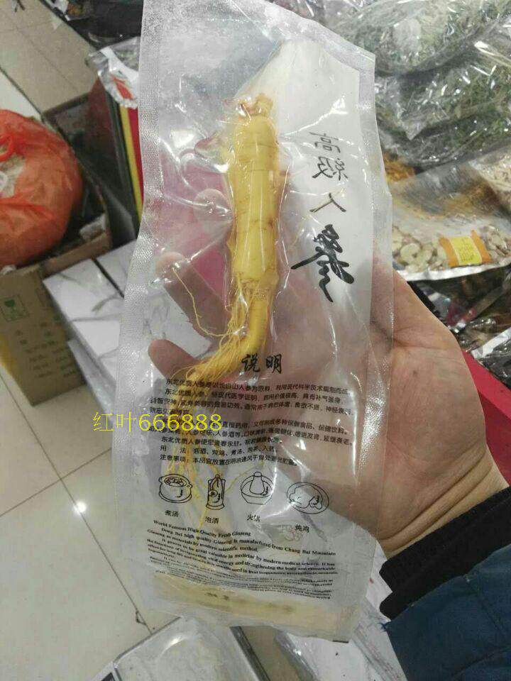 Northeast Terrific cultured ginseng 40g fresh ginseng in wine to keep quality ginseng and wine soaked in ginseng