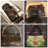 Подлинный средний пакет винтаж большой роскошный роскошный маджонг