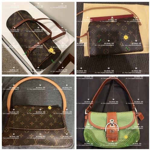 Подлинный средний пакет винтаж большой роскошный роскошный маджонг